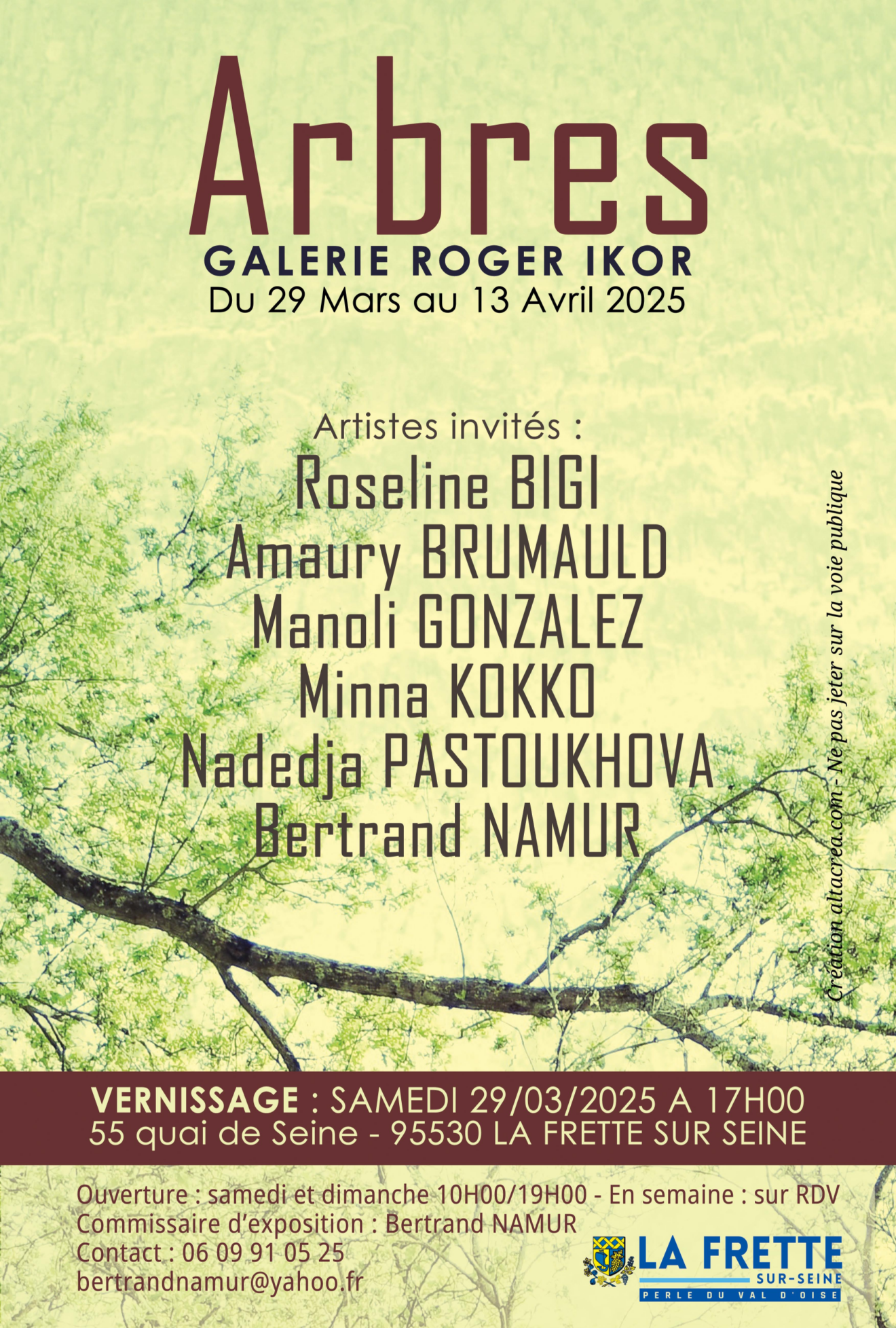 Arbres | Galerie Roger Ikor | La Frette (95) | du 29 mars au 13 avril 2025