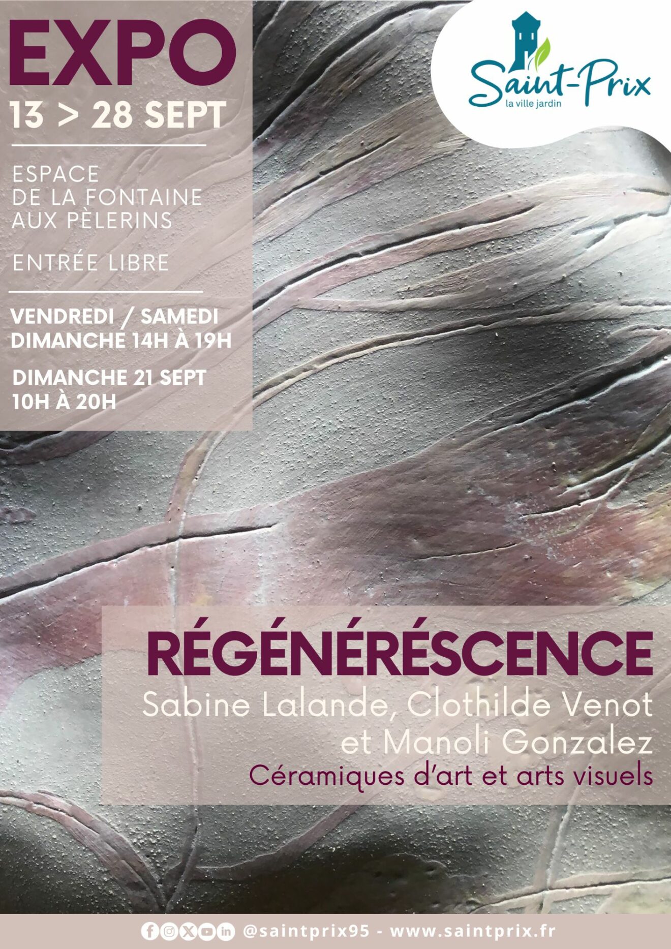 ＂Régénérescence＂  - Espace de la fontaine aux pèlerins à Saint Prix (95) - 13 au 28 septembre 2025